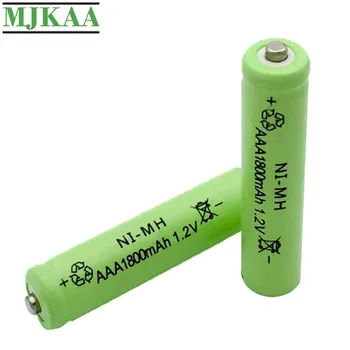 MJKAA 4PCS AAA 1.2 V 1800mAh Ni-MH Batería Recargable de Níquel-Hidruro de metal de 3A Baterías para el Control Remoto de Juguete