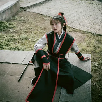 Mo Dao Shi Zu Cosplay Wei Wuxian Joven gran Maestro de la Demoníaco Cultivo de Disfraces de Anime Wei wuxian Peluca zapatos Flauta de Disfraces