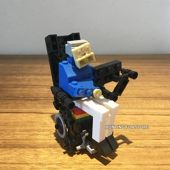 MOC Conjunto de Stephen Hawking Creativo Minifigs Mini Figuras de la Colección DIY Bricklink Bloques de Construcción de Juguetes para niños Regalo