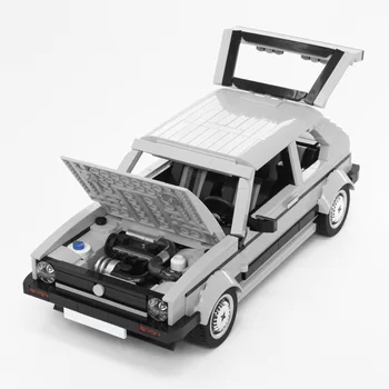 MOC technic gris Golf Mini Modelo de la Tecnología Coche Bloques de Edificio de la Asamblea creativo DIY constructor de ladrillos de Coche de Regalo para kdis juguetes