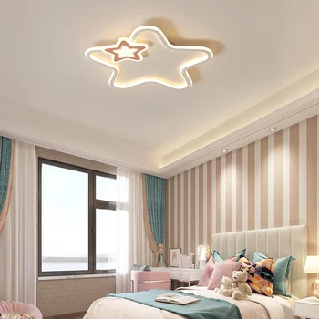 Moderno led luces de techo para interior plafon para la sala de estar del Dormitorio de los Niños los Niños de la habitación del bebé Estrella de la lámpara de techo para niñas y niños