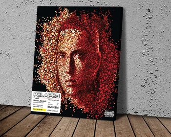 Moderno Lienzo de Pintura Abstracta de Nuevo Eminem-s Álbum de Música Afiches Impresiones de Arte de la Pared de la Imagen para la Sala de estar en Casa