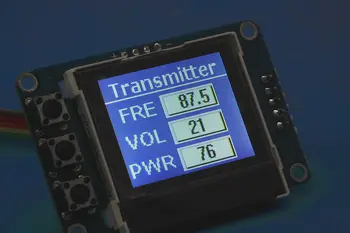 Montado 12V 7W PLL FM Estéreo Frecuencia de Modulación del Transmisor 76Mhz a 108MHz LED Digital de la Radio Statio
