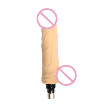 MOVKING Máquina de Sexo Apego Consolador con Bolas de longitud de 22 cm y Ancho 4.5 cm de Pene Realista de Adultos Juguetes Sexuales