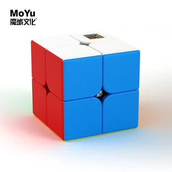 MOYU meilong Cubo de 2X2 Cubo Mágico, de 2 en 2 Cubos de 50 mm Velocidad de cbue Profesional cubo de 3x3x3 Stickerless ROMPECABEZAS JUGUETES para los Niños
