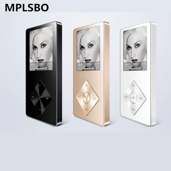 MPLSBO Altavoz de metal Reproductor mp4 8GB 16GB de alta fidelidad sin pérdida de Sonido de la música de aleación MP3 MP4 Reproductor de Música Radio FM Grabador de Voz E-Book