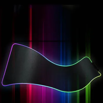 MRG Gaming Mouse Pad LED RGB Grande Cojín de Ratón de la Retroiluminación LED del arco iris Escritorio de la Computadora de la Estera de Goma del Teclado Pastillas para el Jugador de Juego