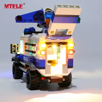 MTELE de Luz LED Kit Para 60209 Cielo de la Policía Diamond Heist