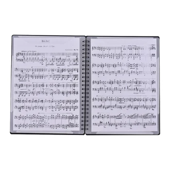 Multifuncional de Partituras de Música del Titular de la Hoja de Papel de Tamaño A4 Documento Organizador de Archivos de la Carpeta con 40 Bolsillos de Partituras de Música del Titular