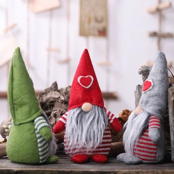 Muñeco De Navidad Sombrero Bosque De Santa Decoración Sin Rostro Rudolph Gnome Muñeco De Navidad De La Casa Ornamento Muñeca Reutilizables Barba De Tela Juguetes De Regalo #