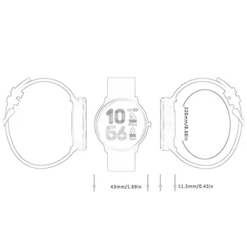 MX6 Reloj Inteligente IP68 Impermeable del Deporte de los Relojes de las Mujeres de los Hombres de la Presión Arterial Monitor de Ritmo Cardíaco Multi-idiomas Smartwatch Reloj Redondo