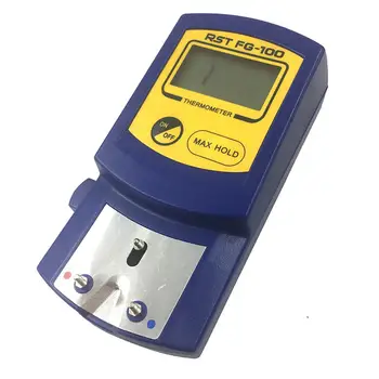 Más reciente FG-100 Digital Puntas Temperatura del Termómetro Probador de puntas + 5pcs libre de plomo Sensores 0-700C