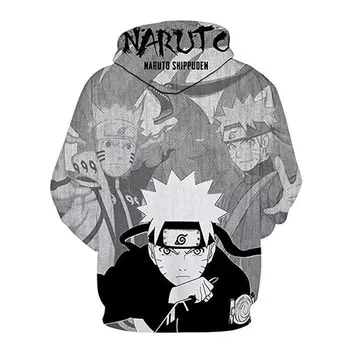 Naruto Harajuku Uchiha Sasuke Pullover De Gran Tamaño De Los Hombres De Anime Sudadera Capucha Ropa De Hip Hop De Dibujos Animados Sudaderas Ropa Streetwear