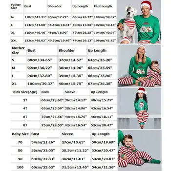 Navidad De La Familia Pijama Conjunto De Navidad De Rayas De Manga Larga Pijama De Coincidencia De Pijamas Para Adultos Niños De Navidad Ropa De Dormir De Regalo