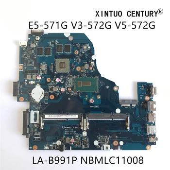 NBMLC11008 Para Acer Aspire E5-571G V3-572G V5-572G de la Placa base del ordenador Portátil A5WAH LA-B991P NB.MLC11.008 I7-5500U GT840M 2G probado