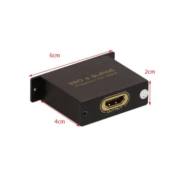 Negro Durable HDMI Protector contra Sobretensiones Protección HDMI Contra ESD aumento de Potencia con Cable de los Accesorios