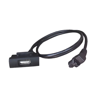 Negro USB Cable de Interfaz USB de Entrada RCD510 RNS315 Radio Extender adecuado para Skoda Octavia