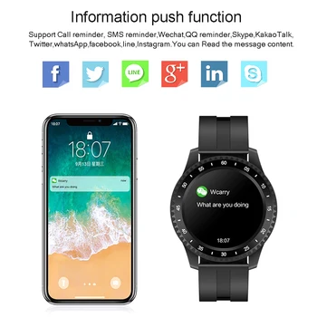Nennbo F17 Bluetooth Reloj Inteligente de la Frecuencia Cardíaca Presión Arterial Detección de Deporte de Fitness Tracker Podómetro para Hombres y Mujeres Smartwatch