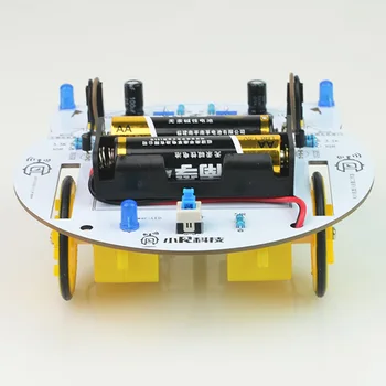 NFSTRIKE Mini Gato de BRICOLAJE Smart RC Coche Robot de Rastreo de VAPOR Kit Educativo Programable Juguetes Para los Niños de los Niños - sin batería