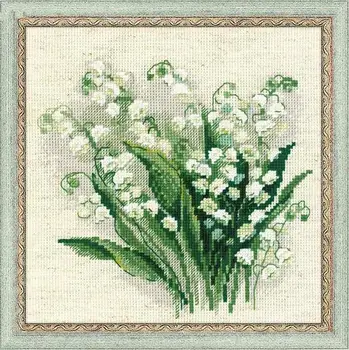 No-me-olvides de punto de cruz paquete de flores 18ct 14ct 11ct de tela de algodón bordados en hilo de DIY de la mano de obra de recamador