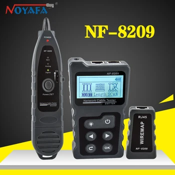 Noyafa NF-8209 PoE Switch de Prueba CAT5 CAT6 Cable Tracker Lan Tester de Redes de mapa de cableado Probador de Herramientas de la Pantalla LCD de Escaneo Cable