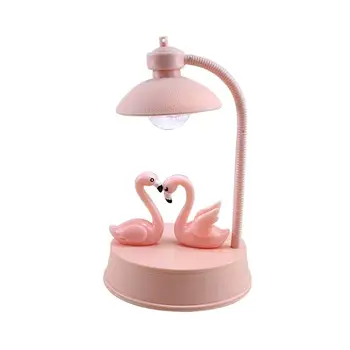 Nueva Creatividad Flamingo Bombilla De Luz De La Noche En Casa Del Dormitorio De La Decoración De La Lámpara De Noche Flamingo Las Niñas Par De Regalo De Cumpleaños De Adornos De Color Rosa