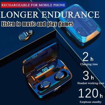 Nueva F9 Auriculares Inalámbricos Bluetooth 5.0 de Auriculares TWS HIFI Mini En la oreja Deportiva de Soporte de Auriculares IOS/Android Teléfonos Llamada HD