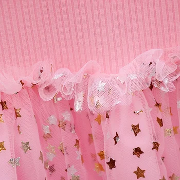 Nueva Fiesta De Cumpleaños De Las Niñas Vestido Floral De Navidad Vestido De Niña De Manga Larga Esponjoso Tutú De La Princesa Vestido De Los Niños Ropa