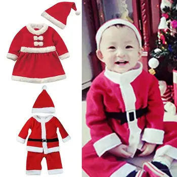 Nueva Navidad para niños disfraces Para niños, disfraces de Navidad Claus disfraces Para niños de Navidad de Santa G2T2