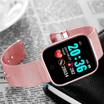 Nueva Plaza de Reloj Inteligente Mujeres Hombres Smartwatch Para Android IOS Electrónica Inteligente Reloj de Fitness Tracker Deporte de Bluetooth Smart-watch