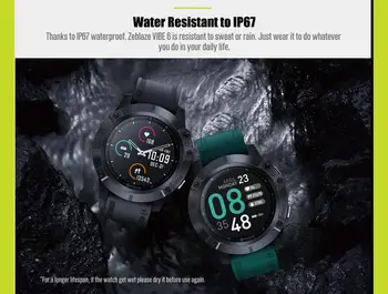 Nueva Zeblaze VIBE Reloj Inteligente Reproductor de Música el Deporte Recibir la Llamada de la Frecuencia Cardíaca Larga Vida de la Batería del reloj deportivo para Android IOS Hombres Mujeres