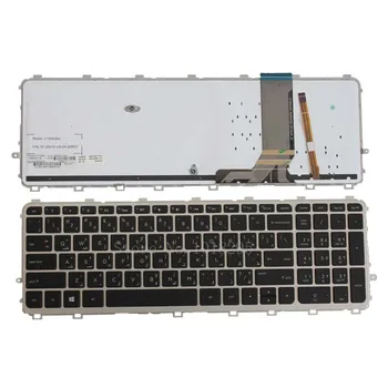 NUEVA árabe teclado del ordenador portátil para HP pavilion 15-J 15T-J 15Z-J 15-J000 15t-j000 15z-j000 15-j151sr de la Serie de plata con luz de fondo