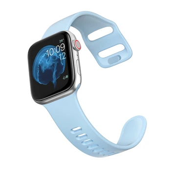 Nuevo Deporte de la correa de Silicona para el iwatch de 38 mm 42 mm de Sustitución de Goma de la Muñeca de la pulsera de la banda para el Apple watch de 40 mm, de 44 mm de la Serie 5 4 3 2 1