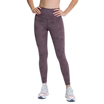 Nuevo desnudo pantalones de yoga para las mujeres en el otoño / invierno 2020 impresión leggings trabajo de gimnasio fuera de fitness