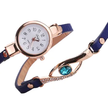 Nuevo las Mujeres de la Moda de los Relojes de los Ojos de piedras preciosas, Relojes de Lujo de las Mujeres de Oro Reloj de Pulsera de Mujer de Cuarzo relojes de Pulsera Reloj Mujer 2019 saat