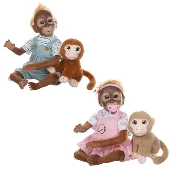 Nuevo Lindo Gemelos Mono Juguetes Creativos Regalos Para los Niños de la Felpa de los Niños Compañero de Juguetes