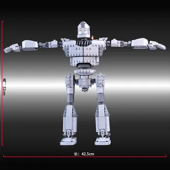 Nuevo Robot Ajuste El Hierro Robot Technicle de la Ciudad de Figuras Gigantes de la Construcción de modelos de Bloques de Ladrillos de los Niños Juguetes de Niño Regalos de Cumpleaños de nuevo