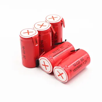 NUEVO SC batería subc batería recargable de nicd reemplazo de la batería de 1.2 v acumulador de 1800 mah banco de la energía