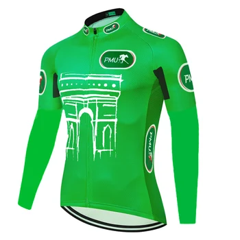 Nuevo tour de francia de ciclismo jersey de Manga Larga de los hombres de invierno de lana térmica maillot largo ciclismo MTB Bicicleta jersey maillot