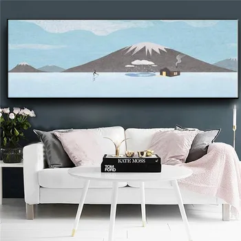 Nórdicos pintura decorativa moderno, sofá de la pared de fondo de la pintura abstracta de la pintura de paisaje de la mesilla de dormitorio