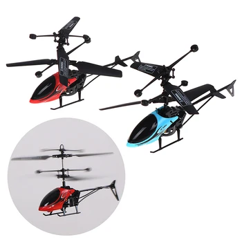 Oficial W25 Helicóptero RC de 2 canales 2 Canales Mini RC Drone Con Gyro Resistente a Choque RC Juguetes Para niños los Niños de Regalo Rojo Amarillo