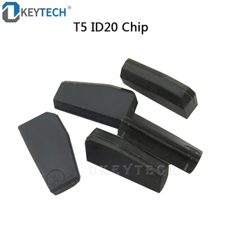OkeyTech de los Accesorios del Coche T5 ID20 Transponder Chip en Blanco de Carbono T5 Cloneable Chip para la Llave del Coche Cemamic T5 Chip para Cerrajero Herramienta