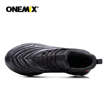 Onemix los Hombres Zapatos de Malla Negra DMX Transpirable Diseñador de Jogging Zapatillas de Deporte al aire libre Caminar Instructores
