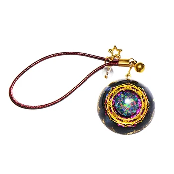 Orgonite de Energía Colgante Ojo de la tormenta Reiki Shi'aogu Cuelga del Collar Amuleto de Promover el Chakra de la EMF de Protección de Balance de Energía Positiva