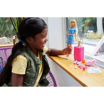 Original De Muñecas Barbie De Viaje Con Ropa Accesorios Juguetes Para Niñas Brinquedos De Barbie Para Niños Juguetes Juguetes De Bebé Bonecas