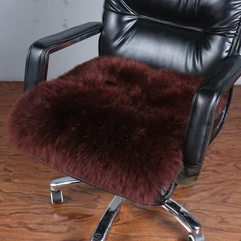 Original de Piel de Invierno de lana silla cojín de piel-en-uno de la oficina de la espalda cojín de la silla de la computadora cojín cuadrado de piso de almohada de sofá meditación