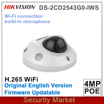 Original hikvision IR DS-2CD2543G0-IWS reemplazar DS-2CD2542FWD-IWS IR 4MP dome POE de Audio inalámbrica wifi cámara CCTV del IP