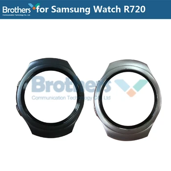 Original Marco Frontal para Samsung Reloj Gear S2 R720 R732 Medio Marco de Marco de la Pantalla para Samsung R720 R732 Marco Frontal Repalcement
