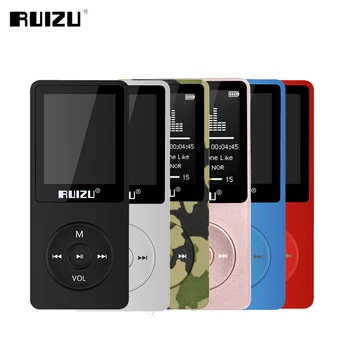 Original RUIZU X02 Versión en inglés Reproductor de MP3 de 4 gb 8 gb 16 gb Reproductor de Música Con la Radio de FM de Vídeo E-libro de MP3 Portátil el Apoyo TF Tarjeta de