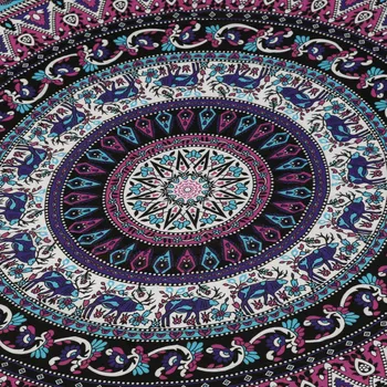 Ouneed Antideslizante alfombra elefante patrón circular de la Playa de la Piscina de la Casa de la Ducha Toalla Manta mantel Estera de Yoga Physio Gimnasio de la Nueva nave de la gota